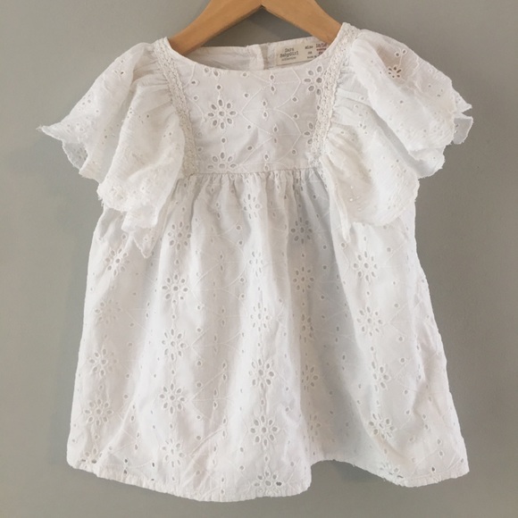 white eyelet dress baby girl
